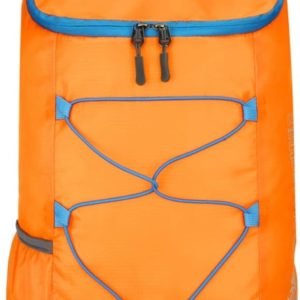 Large-capacity folding bag, outdoor spill-proof hiking backpack for mountaineering (orange)