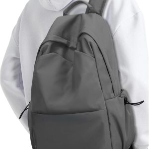 Laptop Backpack for Women and Men, Waterproof Lightweight Travel Daily Rucksack Casual 15.6 inches Computer Bags for , Grey