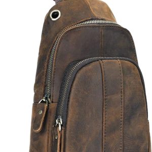 Mens Outdoor Casual Travel Hiking Crossbody Chest Sling Bag One Shoulder Strap Bag Backpack Men