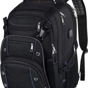 18.4 Laptop Backpack for unisex, 55L Extra Large Gaming Laptops Backpack with USB Charger Port,TSA Friendly Flight Approved and  Anti-Theft Pocket