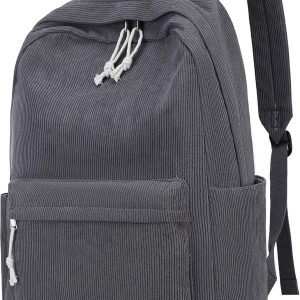 Backpack for Teens Large Corduroy Bookbag Lightweight 17 inch Laptop Bag for  Boys Casual High